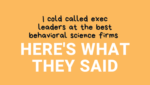 How to become a behavioral scientist (sans PhD)